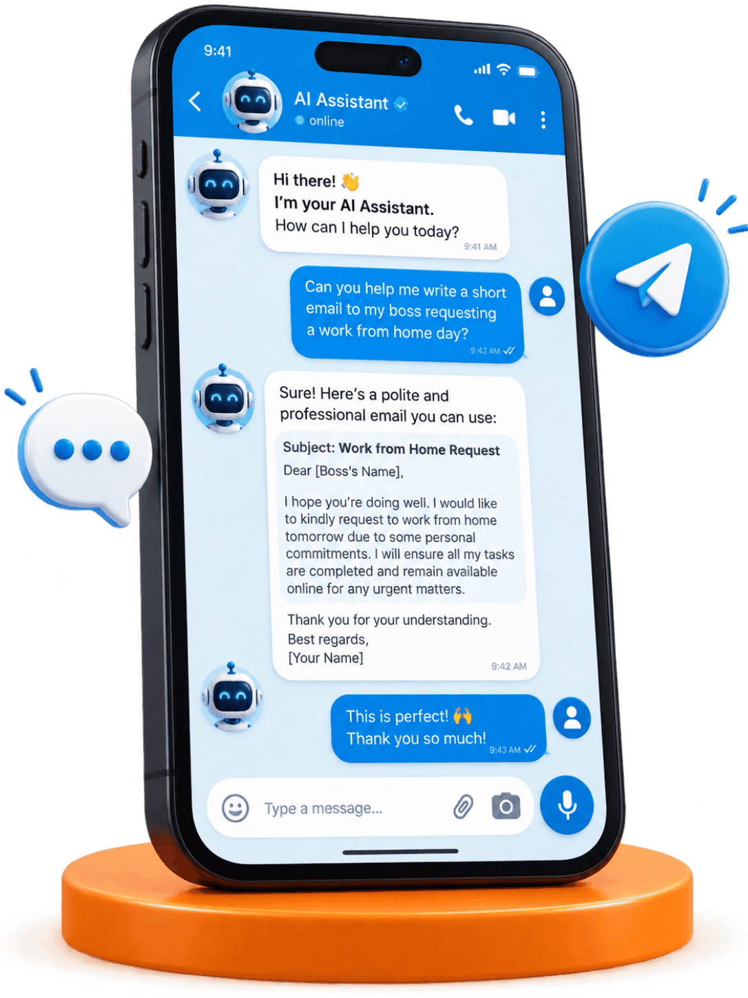 Telegram AI agent